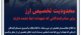 محدودیت تخصیص ارز